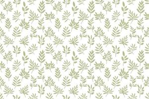 Oliva branch seamless pattern, green leaves, modern pattern. vector