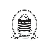 Cake doodle icon - pie, slice, bakery, sweets, easter, piece, fruits. Thin line art about dessert products. Editable Stroke. Vector illustration