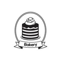 Cake doodle icon - pie, slice, bakery, sweets, easter, piece, fruits. Thin line art about dessert products. Editable Stroke. Vector illustration