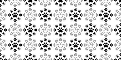 dog paw seamless pattern footprint vector french bulldog icon cartoon scarf isolated repeat wallpaper tile background illustration doodle design