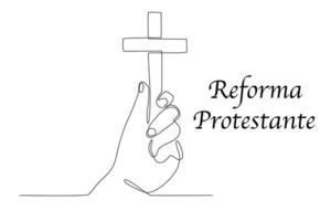 A cross of the protestant symbol vector