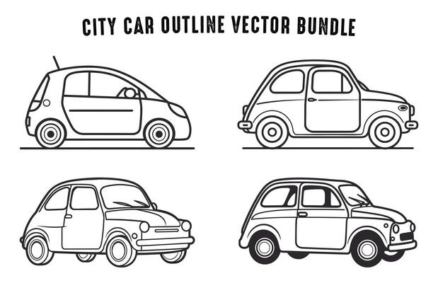 Car Outline Vector Art, Icons, and Graphics for Free Download