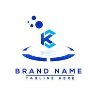 Letter KC blue Professional logo for all kinds of business vector