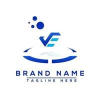 Letter JE blue Professional logo for all kinds of business vector