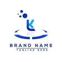Letter KL blue Professional logo for all kinds of business vector