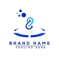 Letter JZ blue Professional logo for all kinds of business vector