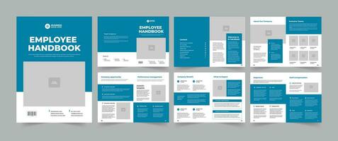 Employee Handbook Hr Employee Handbook Layout Design vector