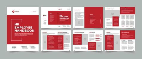 Employee Handbook Hr Employee Handbook Design vector