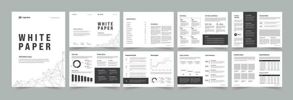 white paper or white paper layout design vector