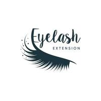 Eyelashes extension design element vector icon with creative unique concept idea