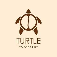 Turtle coffee design element vector with creative concept idea