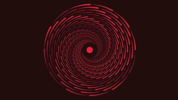 Abstarct spiral dotted vortex style background in dark color. vector