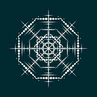 A snowflake winter set of black isolated nine icon silhouette on white background. A Flat snow icons, silhouette. Nice element for Christmas banner design vector