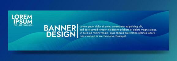 Abstract green blue banner color with a unique wavy design. It is ideal for creating eye catching headers, promotional banners, and graphic elements with a modern and dynamic look. vector