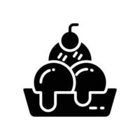 ice cream icon. vector glyph icon for your website, mobile, presentation, and logo design.