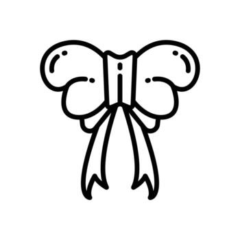 bow icon. vector line icon for your website, mobile, presentation, and logo design.