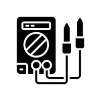 voltmeter icon. vector glyph icon for your website, mobile, presentation, and logo design.