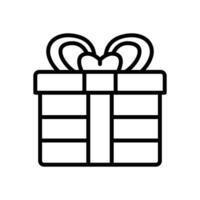 gift icon. vector line icon for your website, mobile, presentation, and logo design.