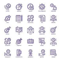 Time Management icon pack for your website design, logo, app, and user interface. Time Management icon basic line gradient design. Vector graphics illustration and editable stroke.