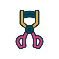 eyelash curler icon. vector filled color icon for your website, mobile, presentation, and logo design.