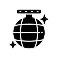 disco ball icon. vector glyph icon for your website, mobile, presentation, and logo design.