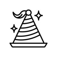 party hat icon. vector line icon for your website, mobile, presentation, and logo design.