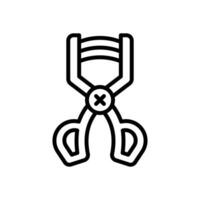 eyelash curler icon. vector line icon for your website, mobile, presentation, and logo design.