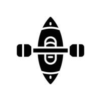 canoe icon. vector glyph icon for your website, mobile, presentation, and logo design.