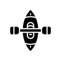 canoe icon. vector glyph icon for your website, mobile, presentation, and logo design.