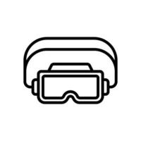 goggles icon. vector line icon for your website, mobile, presentation, and logo design.