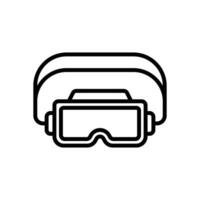 goggles icon. vector line icon for your website, mobile, presentation, and logo design.