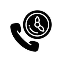 time call icon. vector glyph icon for your website, mobile, presentation, and logo design.