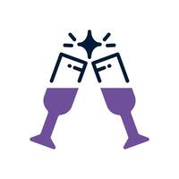 cheers icon. vector dual tone icon for your website, mobile, presentation, and logo design.