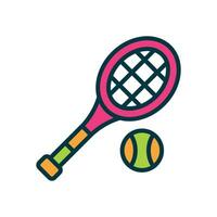 tennis icon. vector filled color icon for your website, mobile, presentation, and logo design.