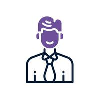 employee icon. vector dual tone icon for your website, mobile, presentation, and logo design.