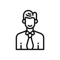 employee icon. vector line icon for your website, mobile, presentation, and logo design.