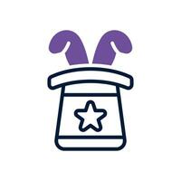magic hat icon. vector dual tone icon for your website, mobile, presentation, and logo design.