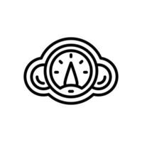 speedometer icon. vector line icon for your website, mobile, presentation, and logo design.