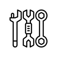 service tool icon. vector line icon for your website, mobile, presentation, and logo design.