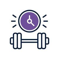 workout time icon. vector dual tone icon for your website, mobile, presentation, and logo design.