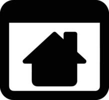 Home homepage icon symbol vector image. Illustration of the house real estate graphic property design image