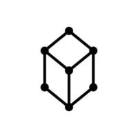 Framework icon. Simple outline style. Cloud, native, react, atom, computer technology concept. Thin line symbol. Vector illustration isolated.