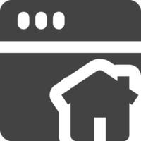 Home homepage icon symbol vector image. Illustration of the house real estate graphic property design image