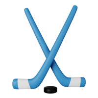 ghiaccio hockey 3d icona illustrazione png