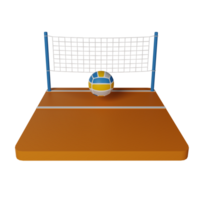 volleyboll 3d ikon illustration png