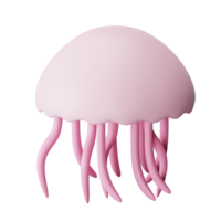 Jellyfish 3D Icon Illustration png