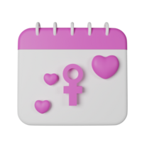 Womens Day 3D Icon Illustration png