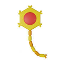 neuron 3d icoon illustratie png