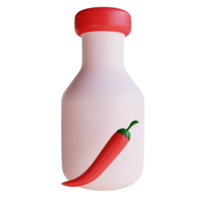 Chili Soße 3d Symbol Illustration png