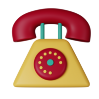 Telefone 3d ilustração png